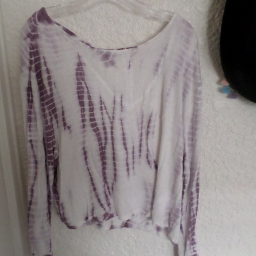 Aeropostale Open T Back Tie Dye Sweater NWT XL
